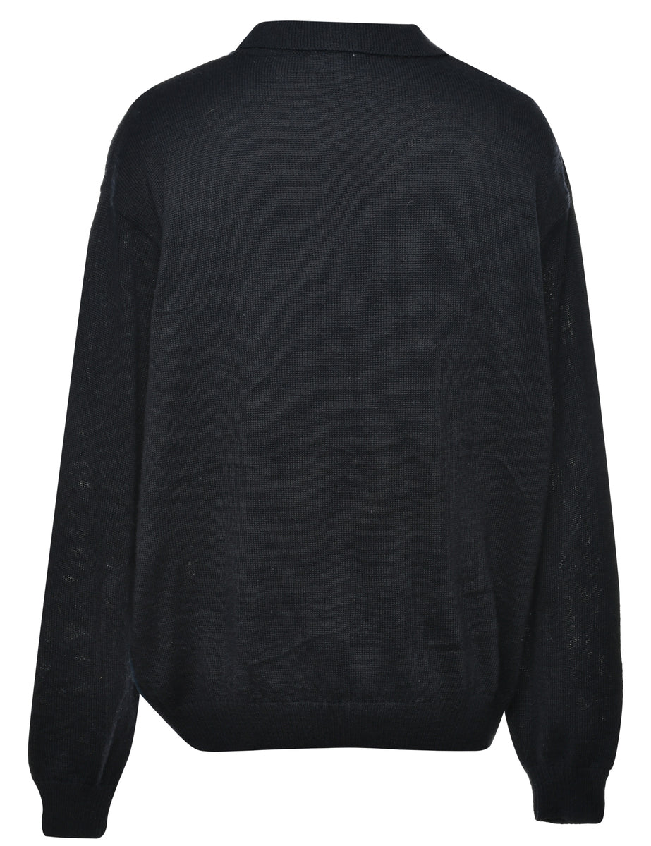 Vintage Checked Jumper - L - Image 2