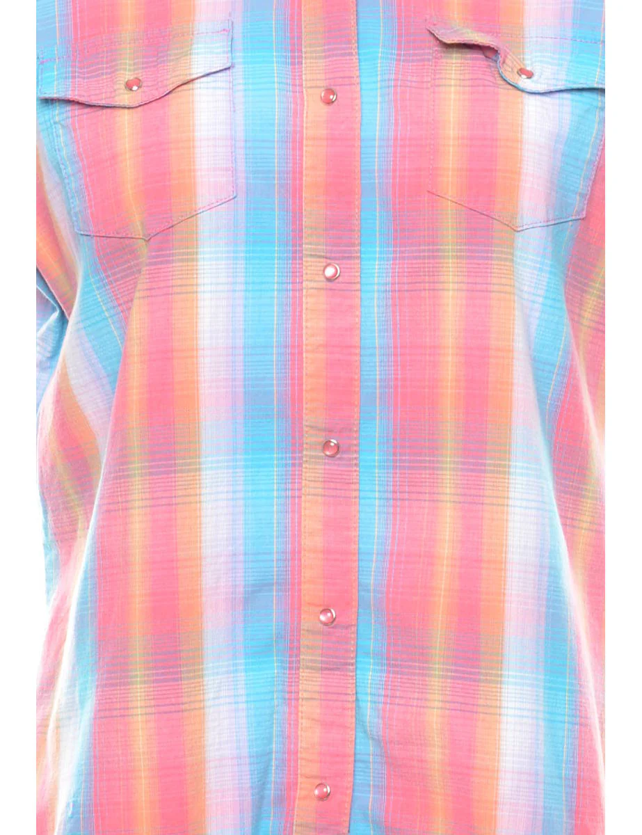 Vintage Checked Shirt - M - Image 3