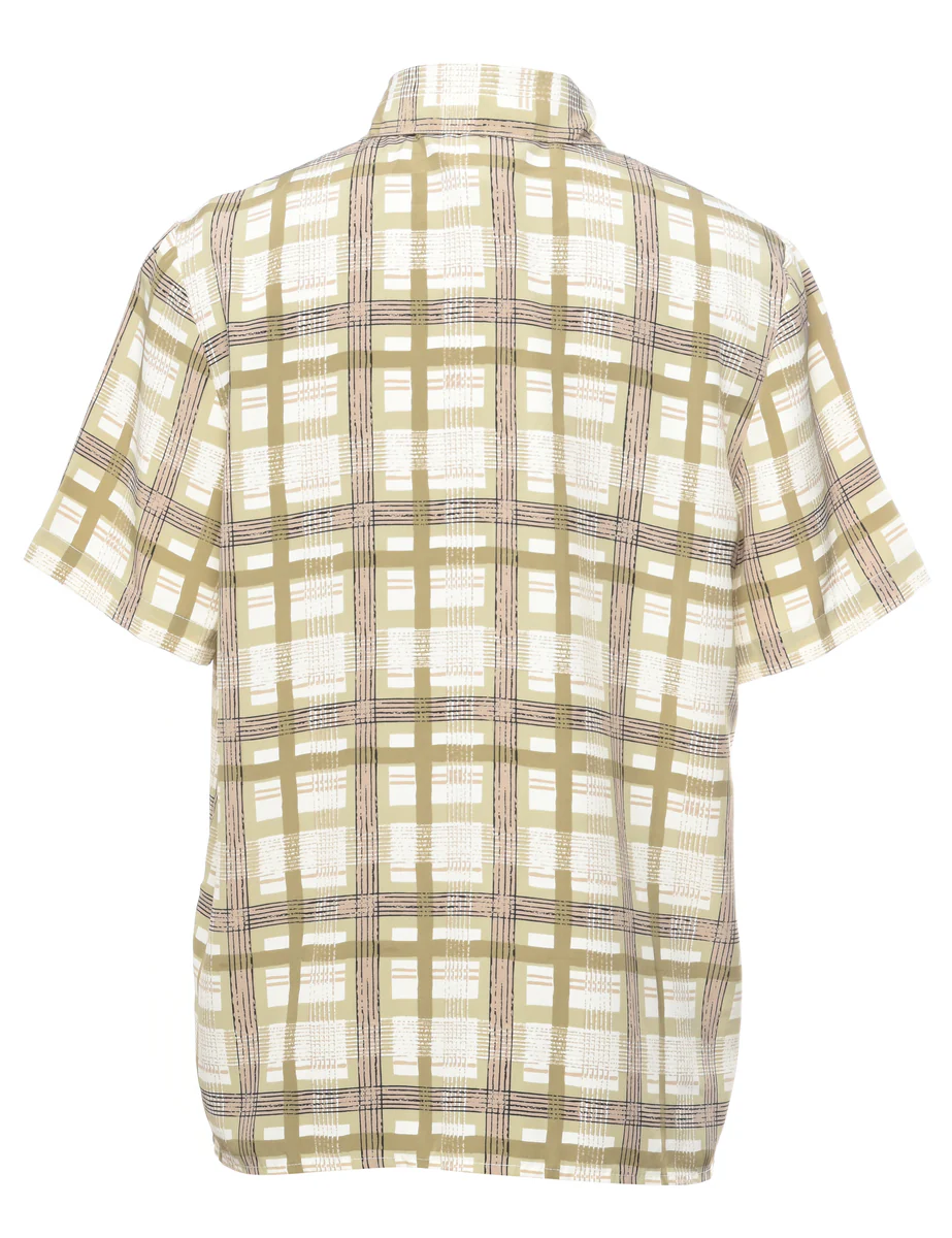 Vintage Checked Shirt - S - Image 2