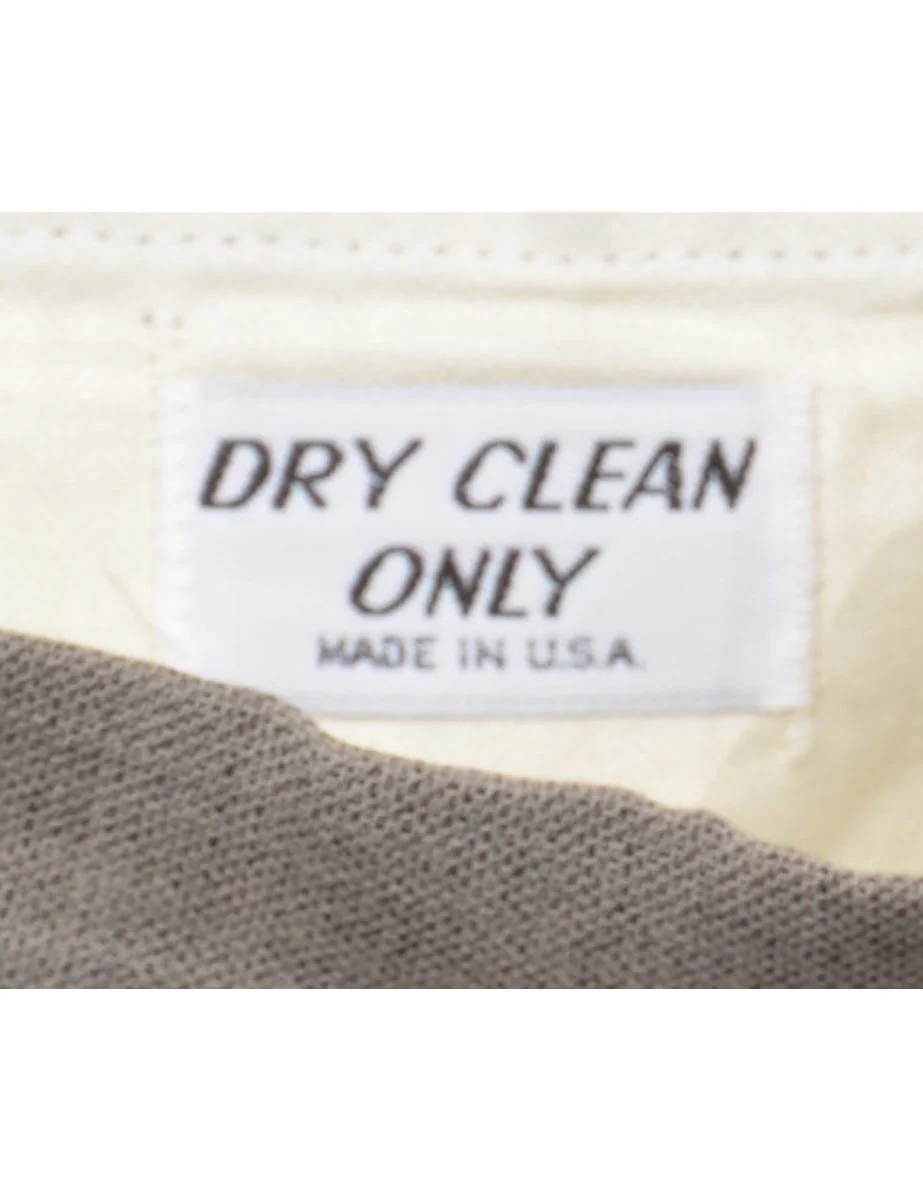 Vintage Classic Grey Pleated Trousers - W35 L30 - Image 4