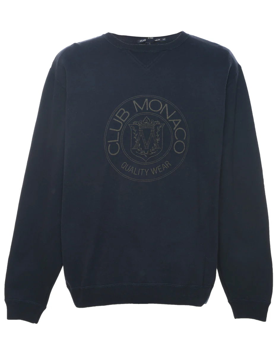 Vintage Club Monaco Printed Sweatshirt - S