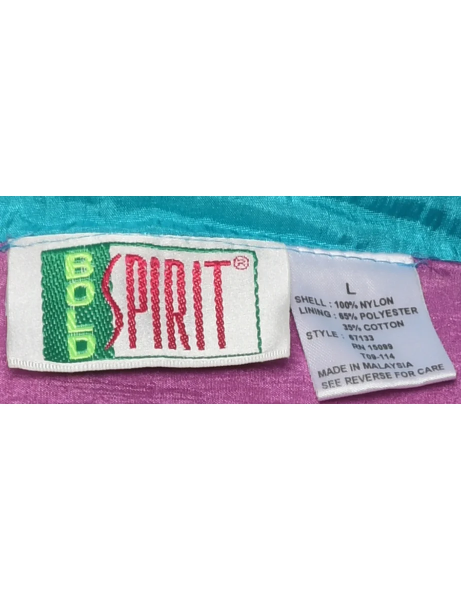 Vintage Colour Block Nylon Jacket - L - Image 4