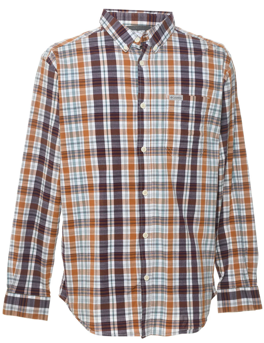 Vintage Columbia Checked Multi-Colour Shirt - L