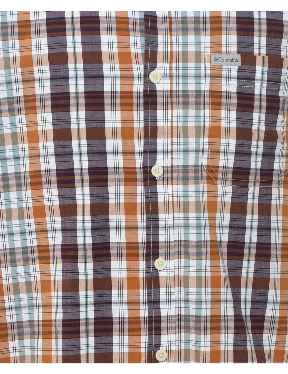 Vintage Columbia Checked Multi-Colour Shirt - L - Image 3