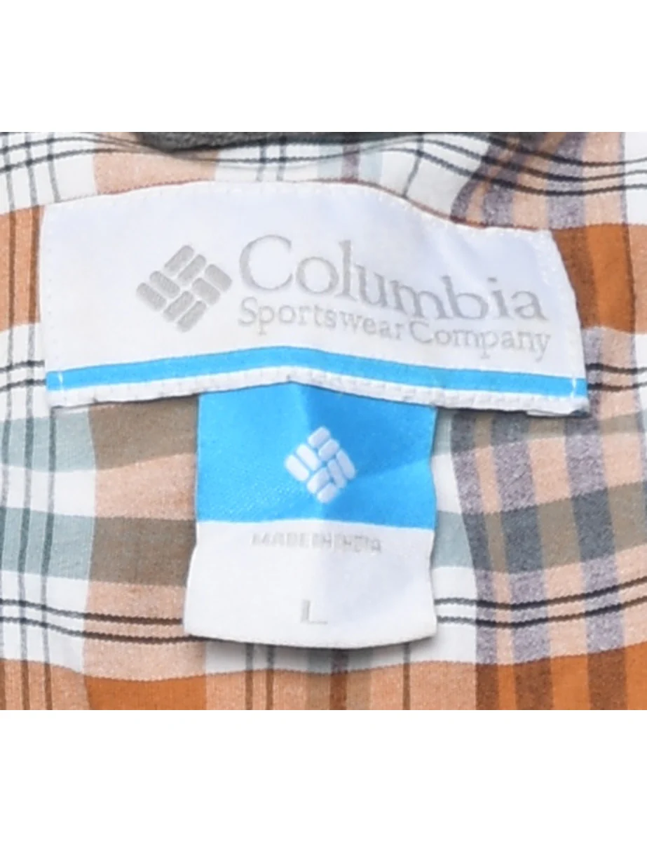 Vintage Columbia Checked Multi-Colour Shirt - L - Image 4