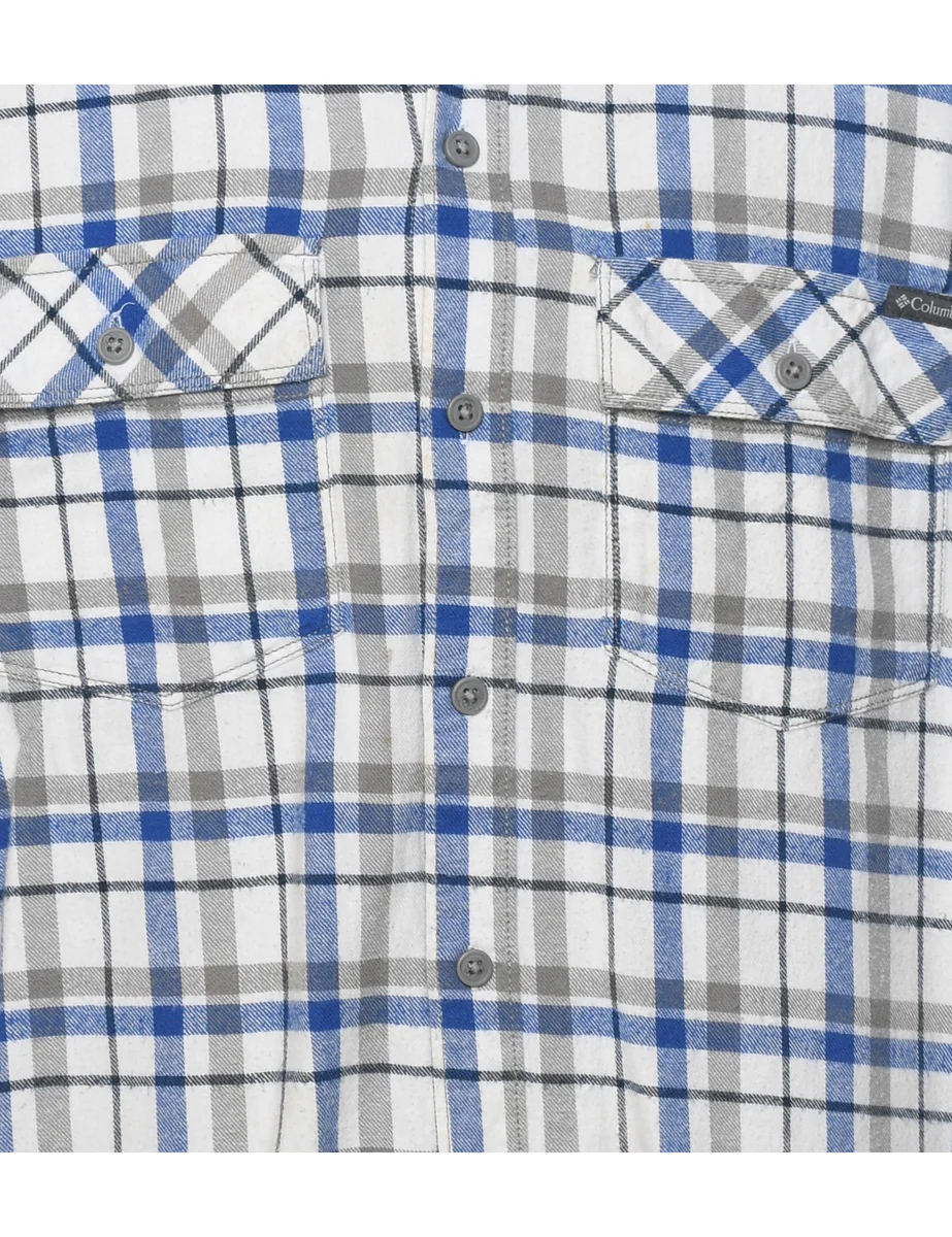 Vintage Columbia Checked Shirt - M - Image 3