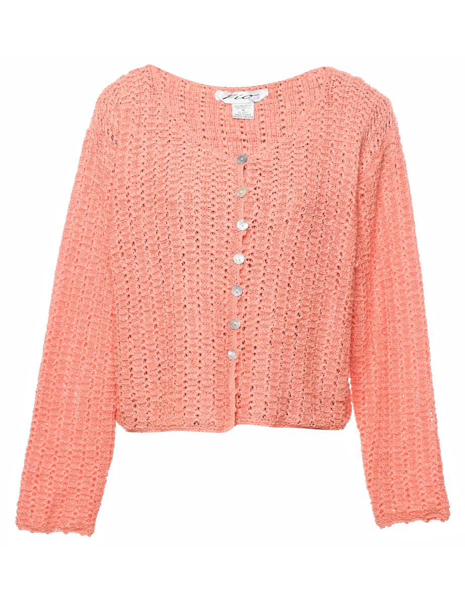 Vintage Crochet Cardigan - M