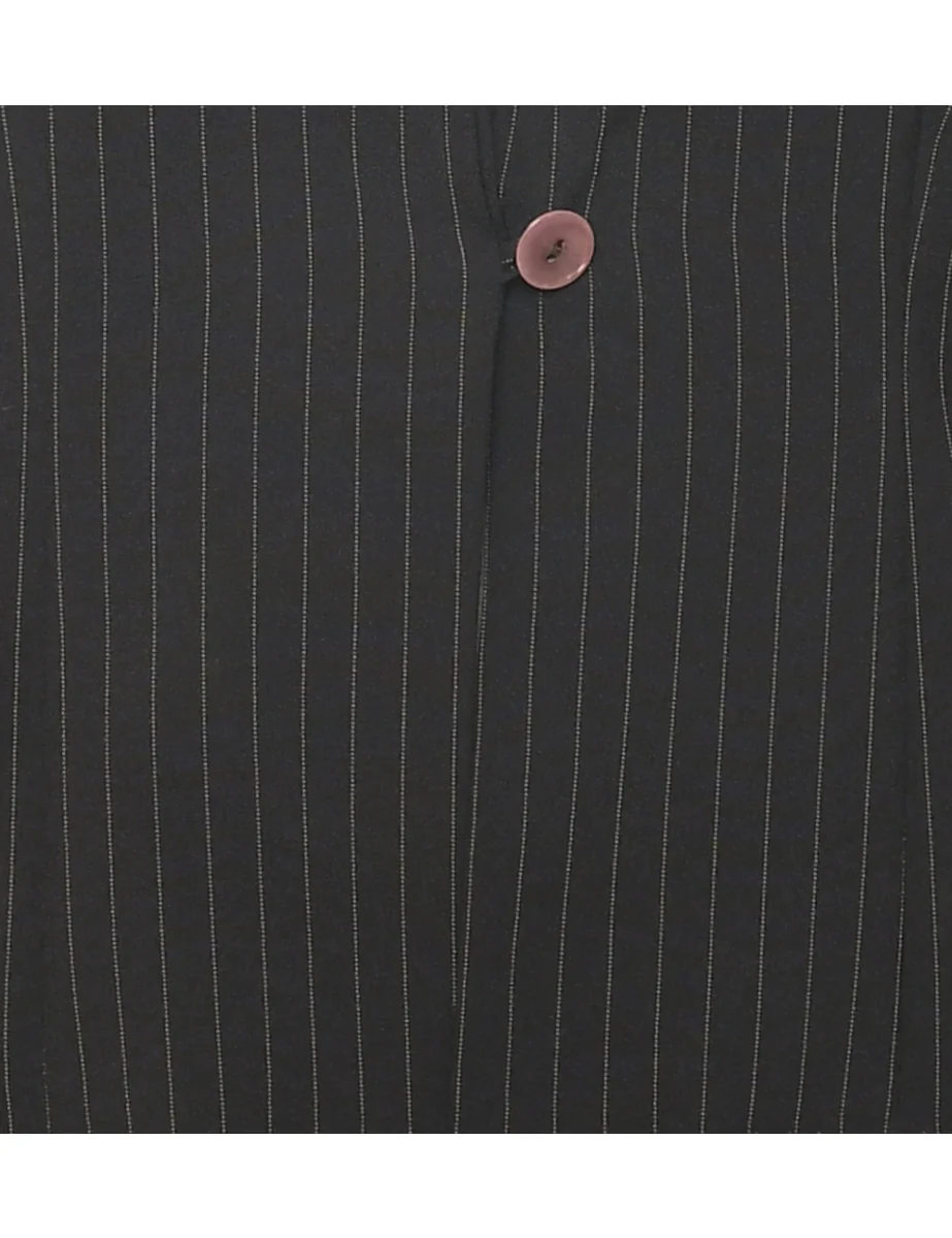 Vintage Daniel Laurent Pinstriped Blazer - L - Image 3