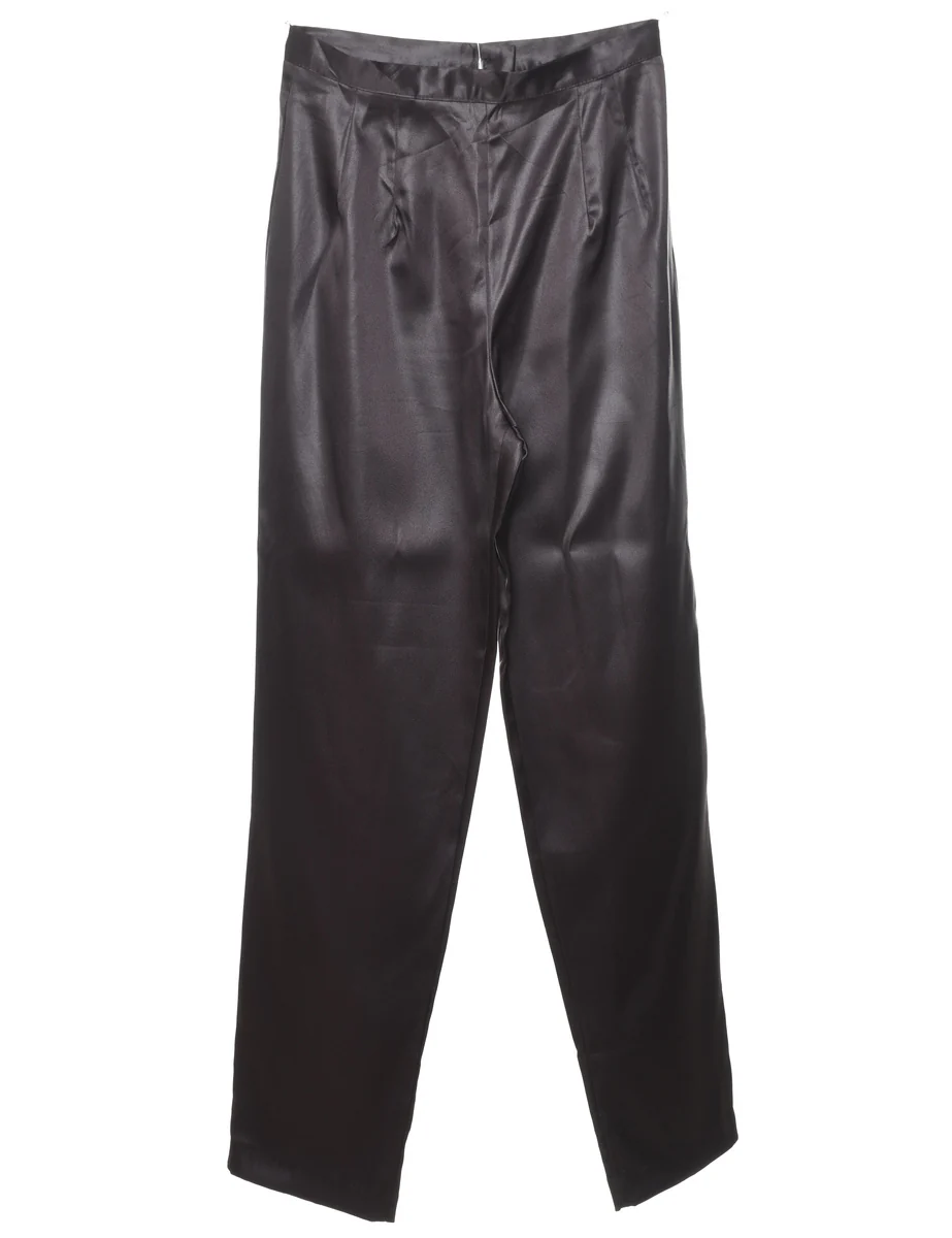 Vintage Dark Brown Trousers - W26 L31 - Image 2