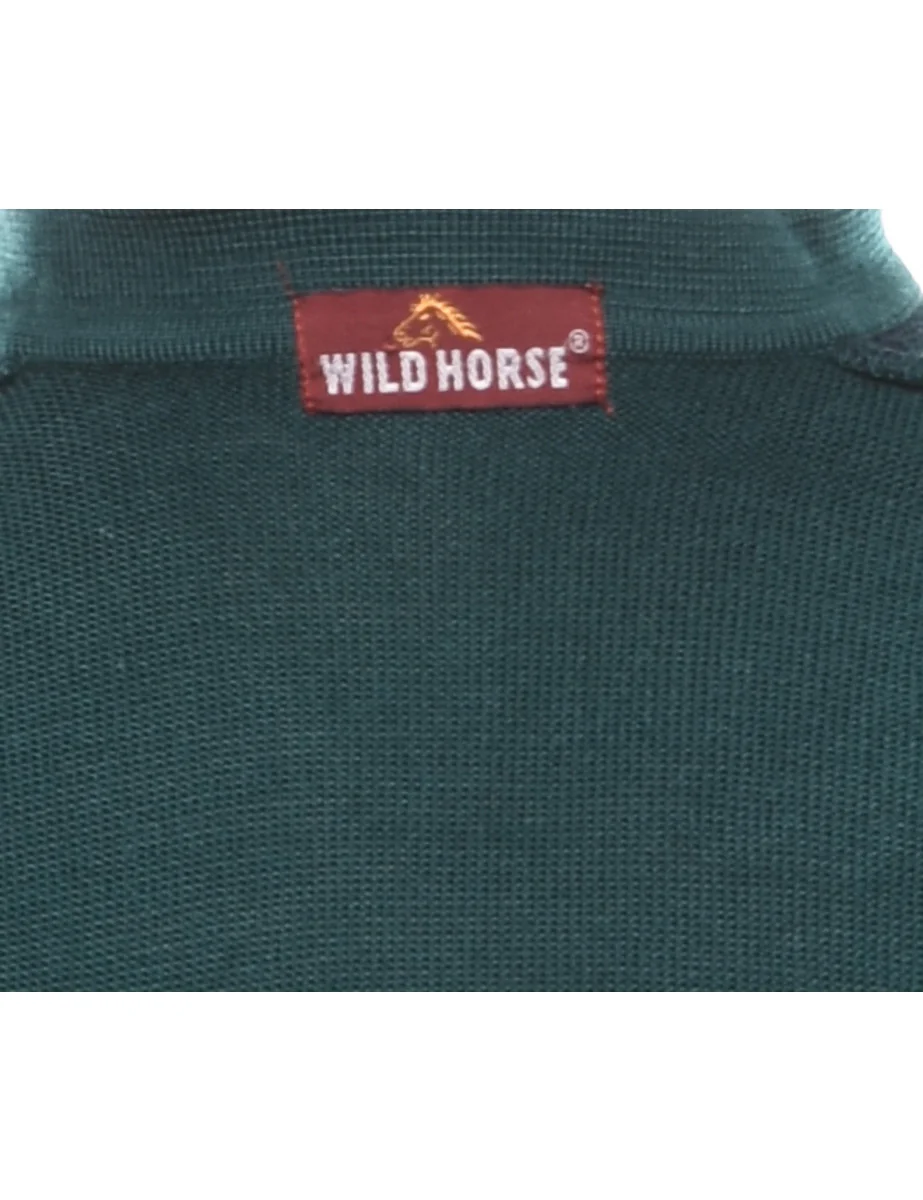 Vintage Dark Green Jumper - M - Image 4