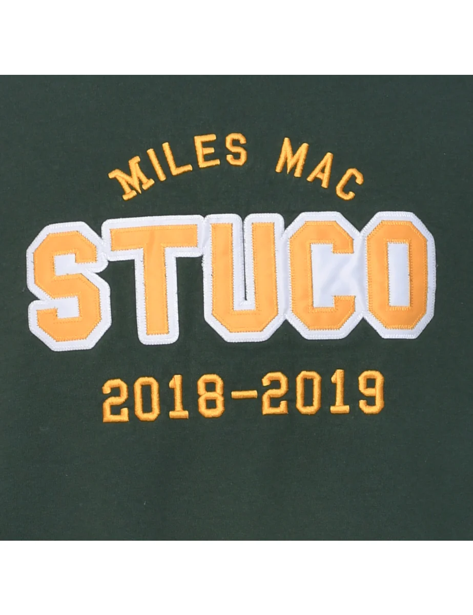 Dark Green Miles Mac Stuco 2018-2019 Embroidered Sweatshirt - L - Image 3