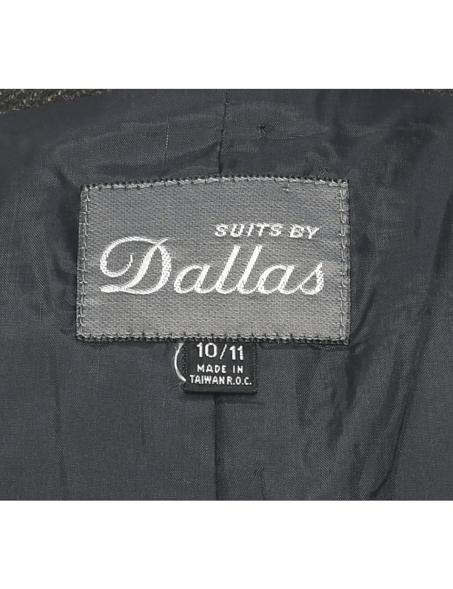 Vintage Dark Grey Blazer - M - Image 4
