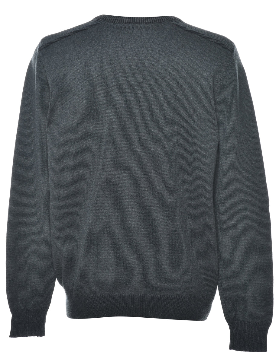 Vintage Dark Grey Jumper - L - Image 2