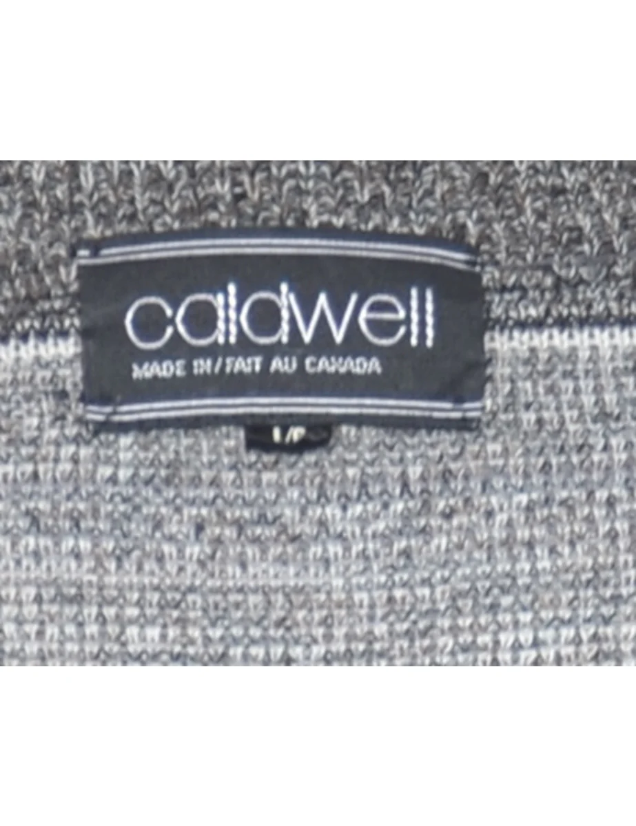 Vintage Dark Grey Jumper - L - Image 4