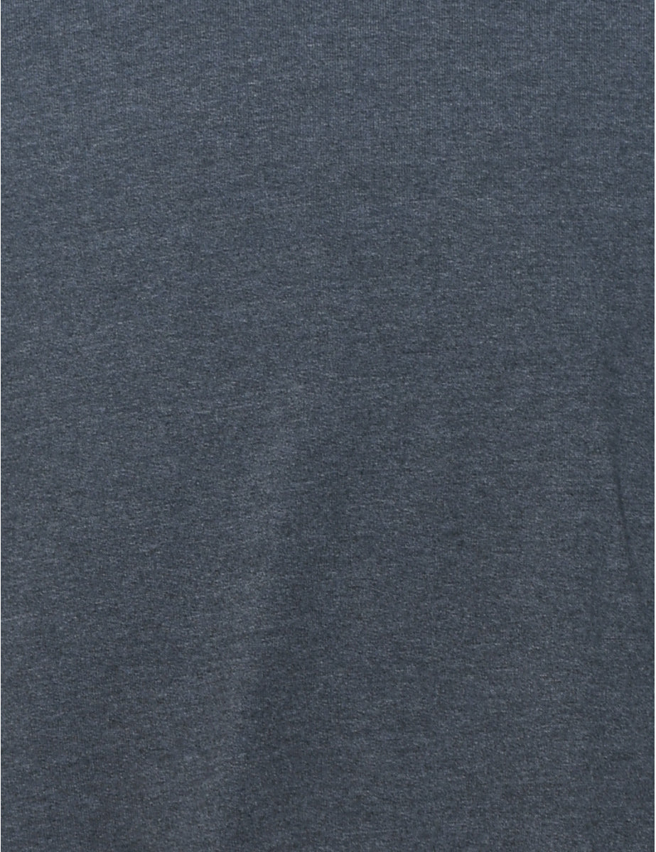 Vintage Dark Grey Plain Sweatshirt - L - Image 3