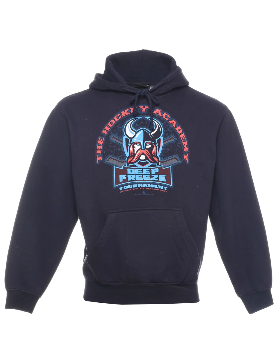 Vintage Deep Freeze Printed Hoodie - XS