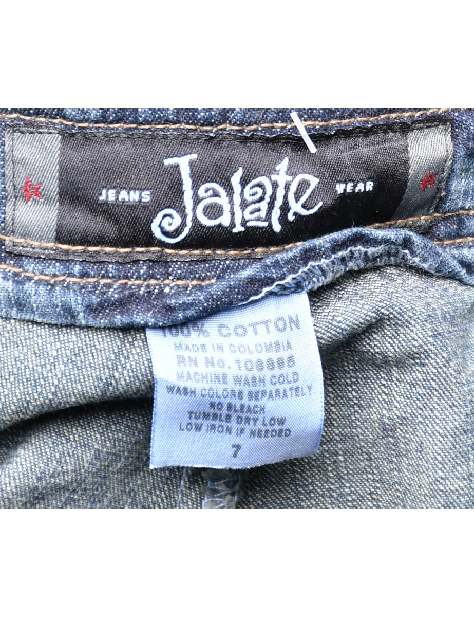 Y2K Vintage Denim A-line Skirt - L - Image 4