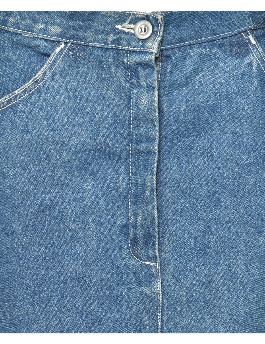 Vintage Denim Pencil Skirt - L - Image 3