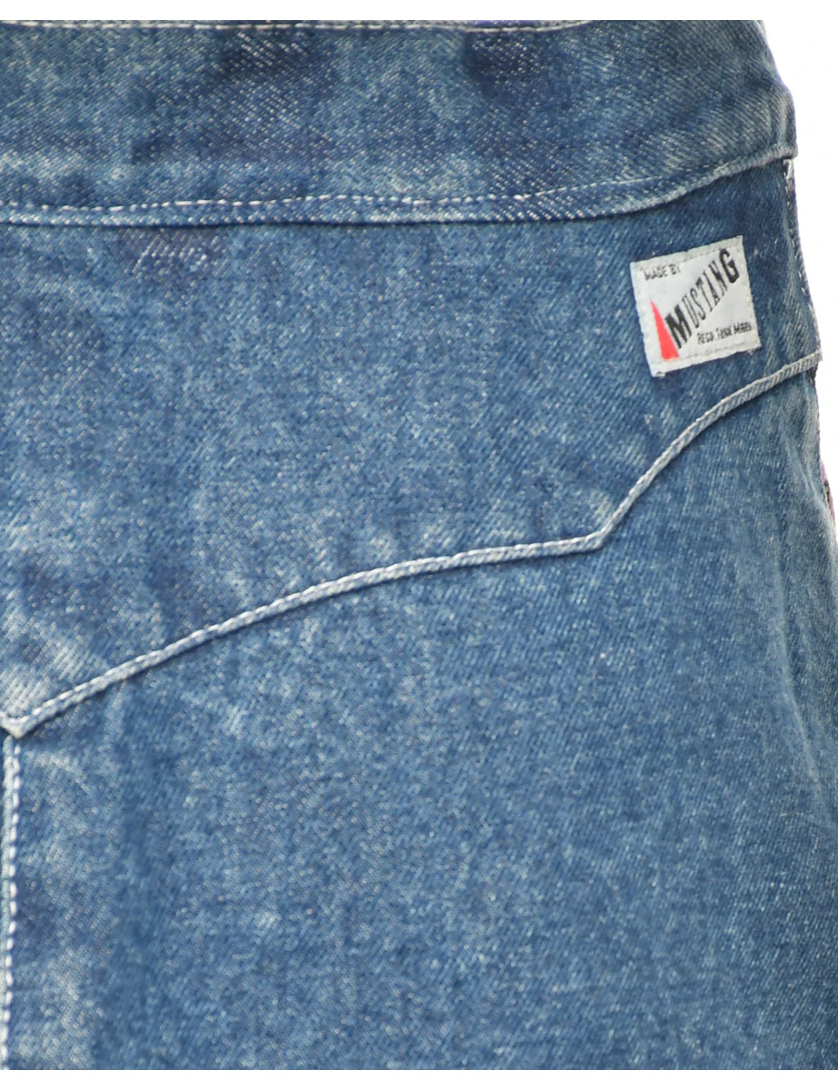 Vintage Denim Pencil Skirt - L - Image 4