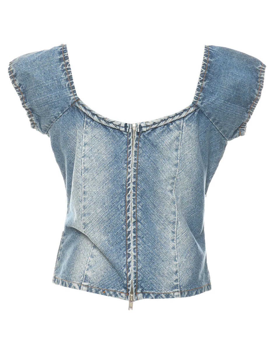 Denim Top - M - Image 2