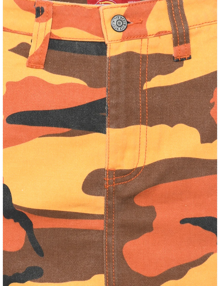 Vintage Dickies Camouflage Print Pencil Skirt - S - Image 3