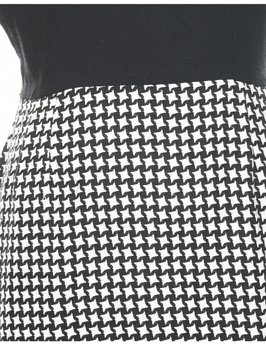 Vintage Dogtooth Dress - S - Image 3
