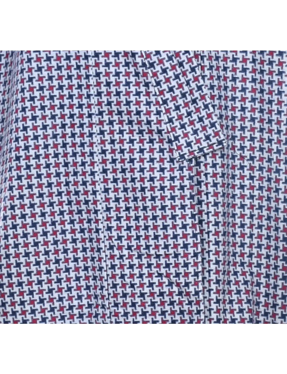 Vintage Dogtooth Full Length Kimono - M - Image 3
