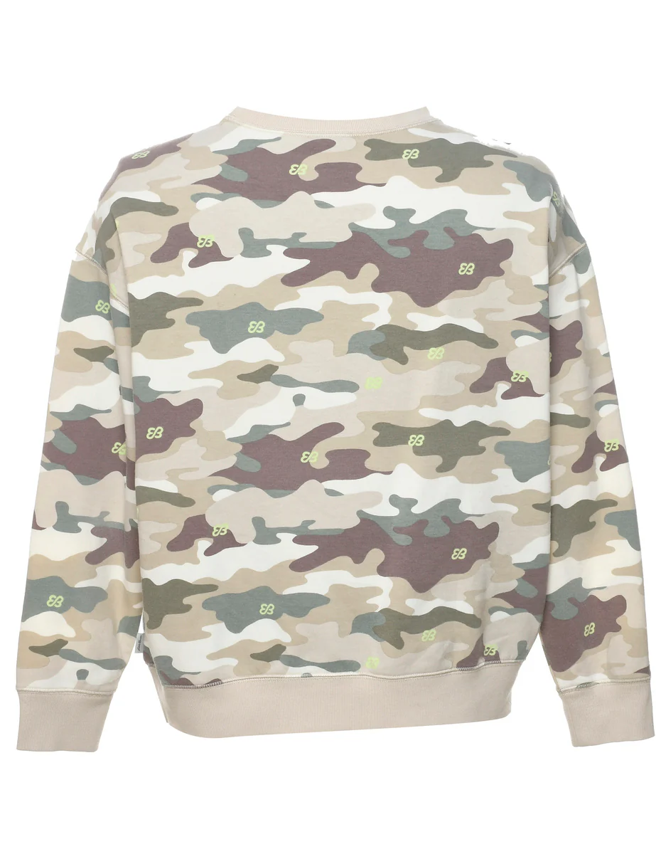 Vintage Eddie Bauer Camouflage Printed Sweatshirt - L - Image 2