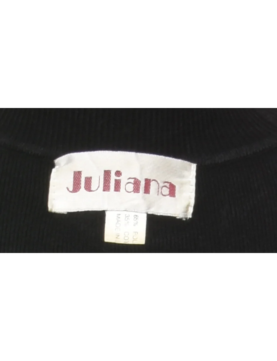 Embroidered High Neck Jumper - S - Image 4