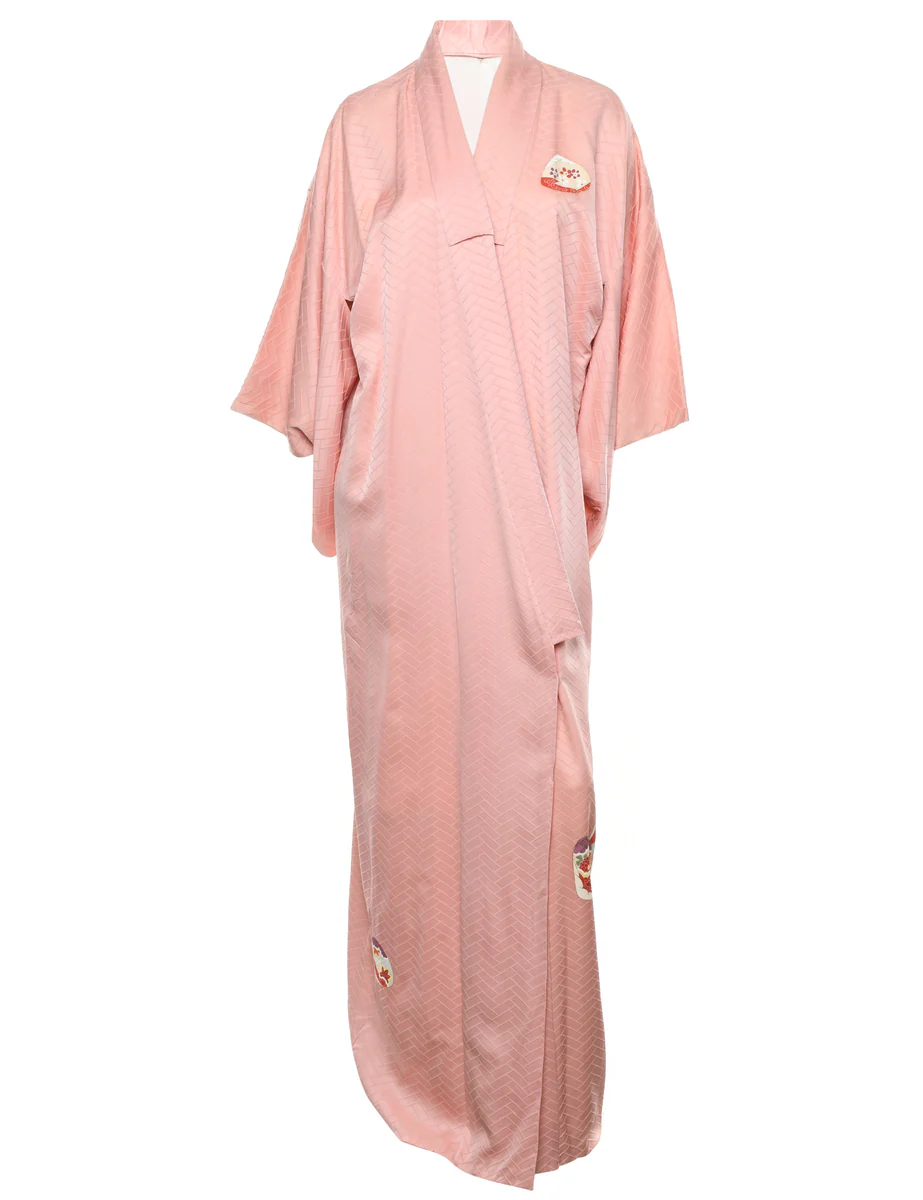 Ethnic Print Full Length Kimono - XL