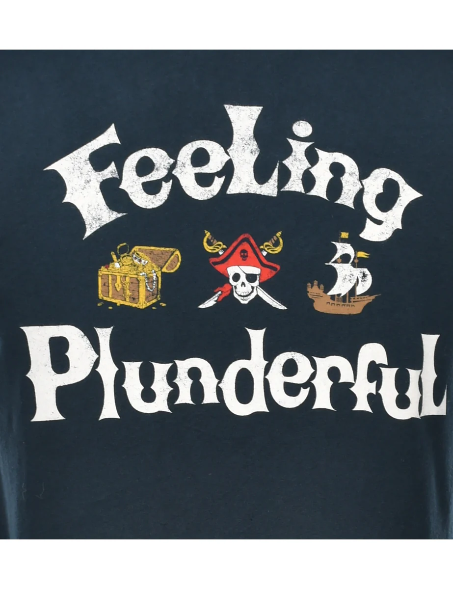 Vintage Feeling Plunderful Printed T-shirt - M - Image 3