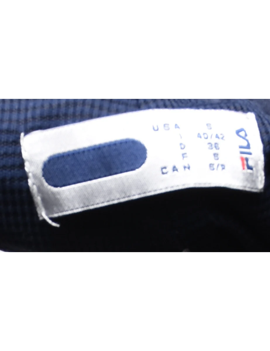 Vintage Fila Navy Classic Track Pants - W28 L31 - Image 4
