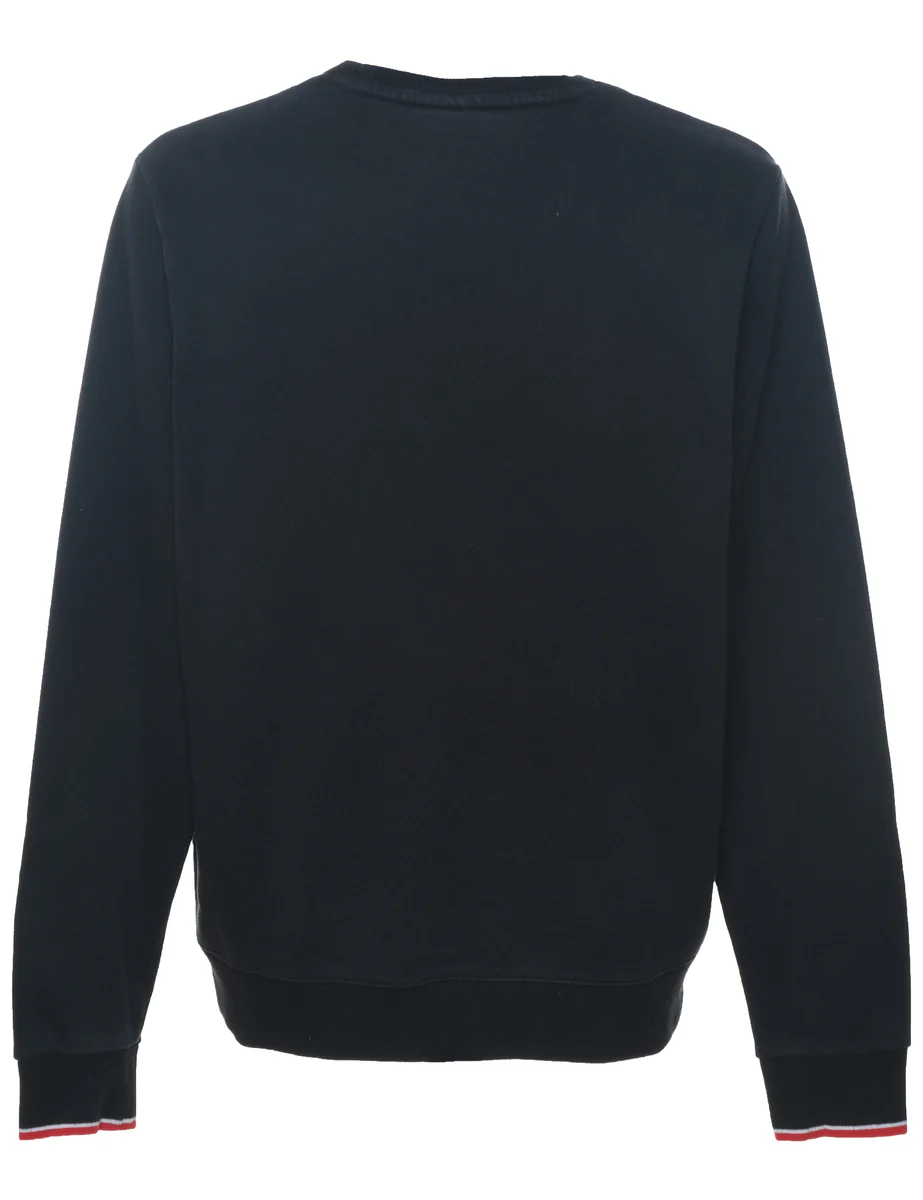 Vintage Fila Plain Black 1990s Sweatshirt - L - Image 2