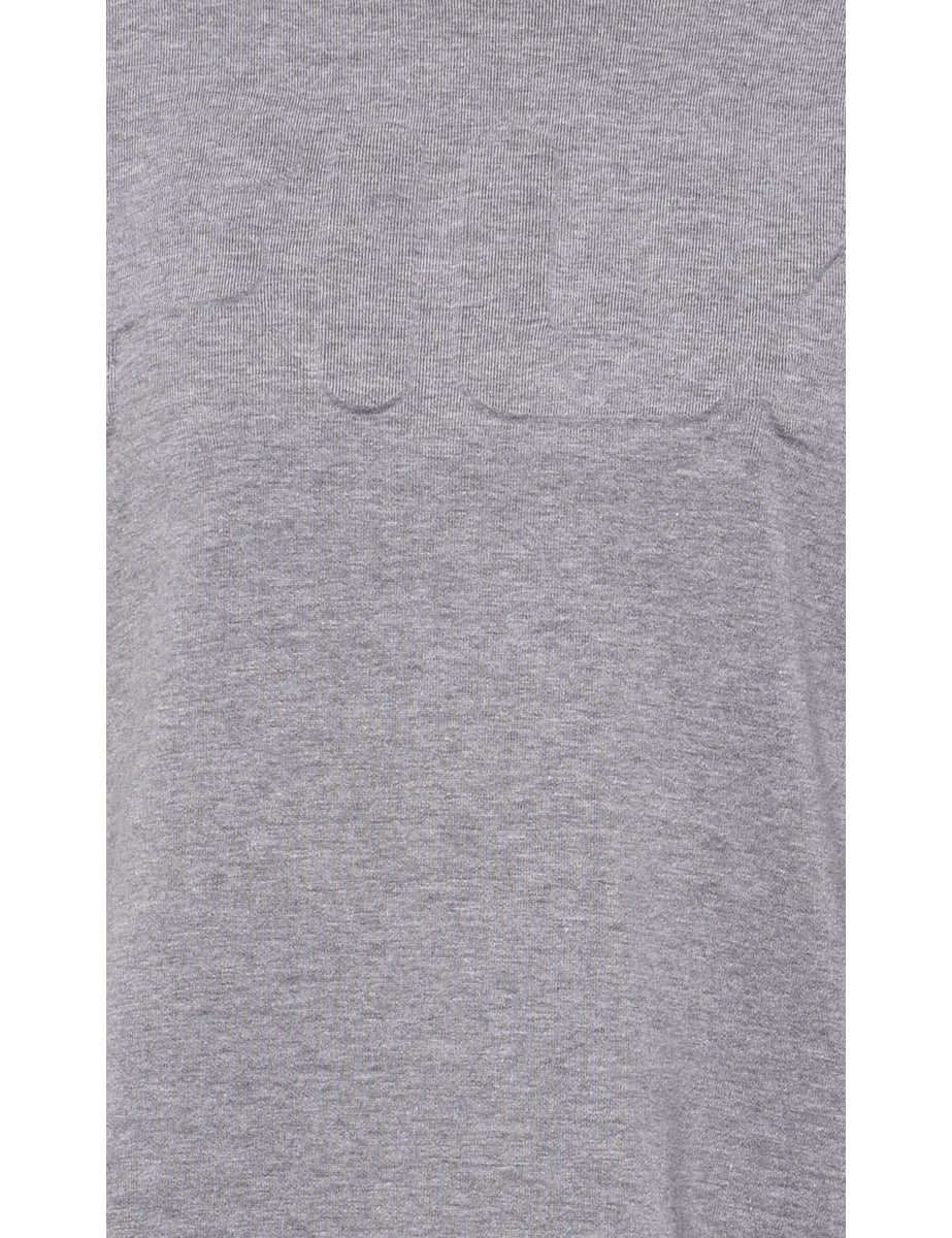 Vintage Fila Plain Marl Grey Sweatshirt - L - Image 3