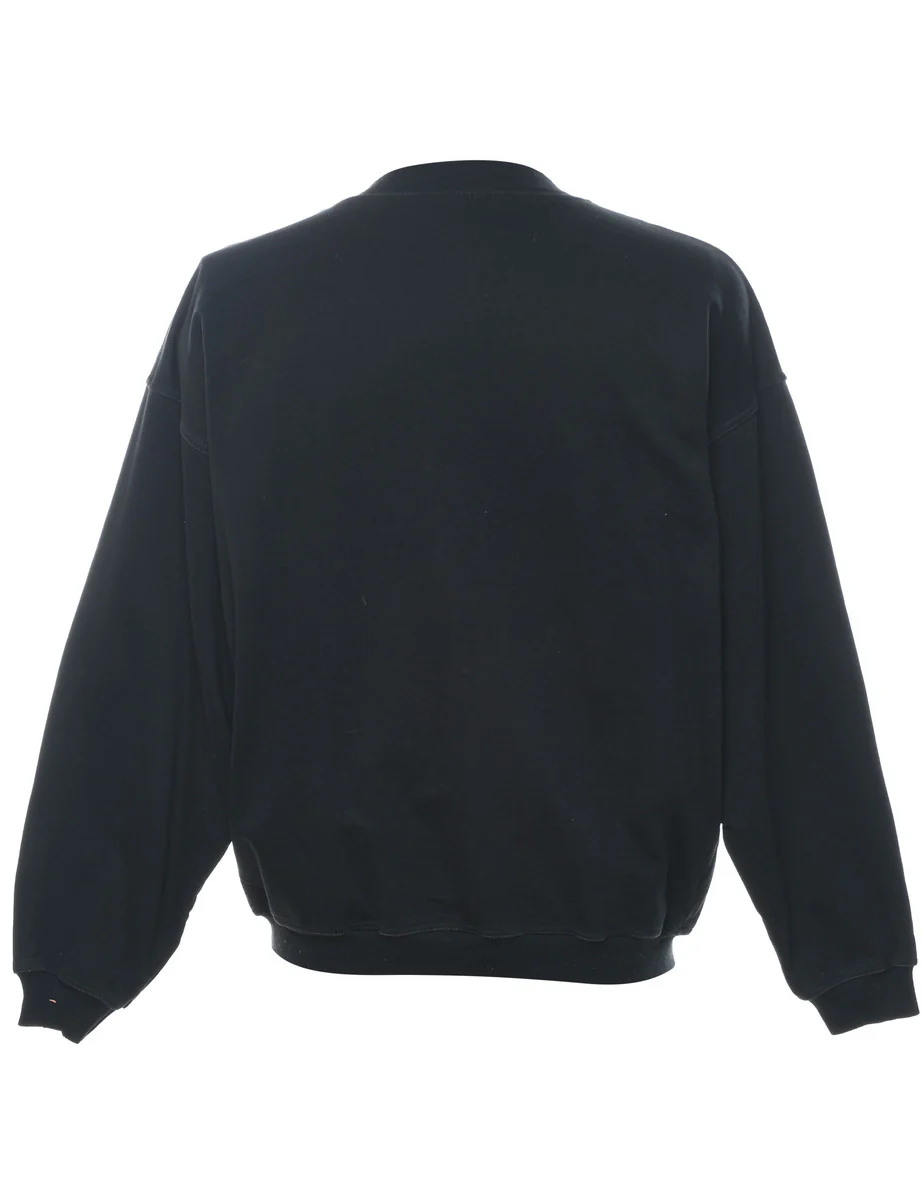 Vintage 'Fire on Ice' 1980s Embroidered Sweatshirt - L - Image 2