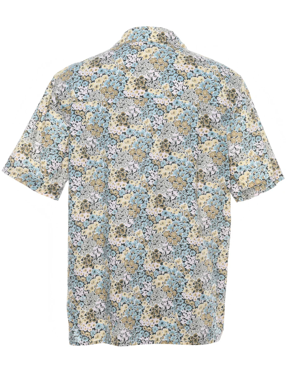 Vintage Floral Blouse - M - Image 2