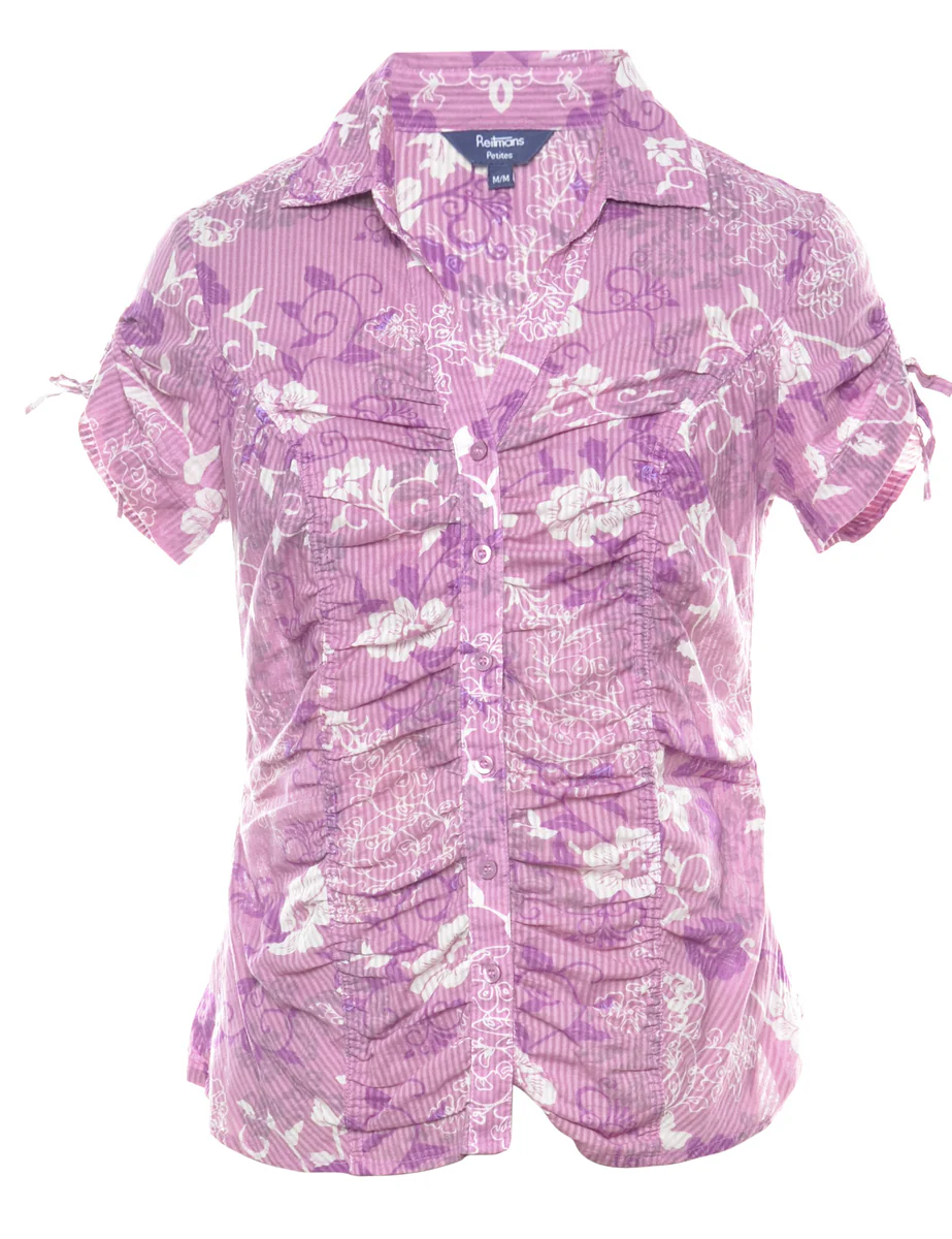 Vintage Floral Blouse - S
