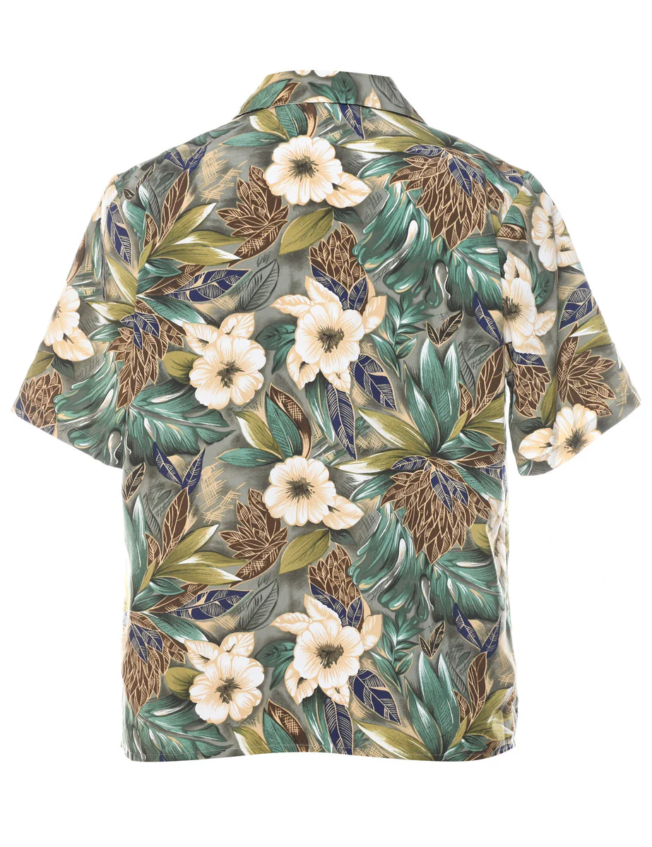 Vintage Floral Hawaiian Shirt - L - Image 2