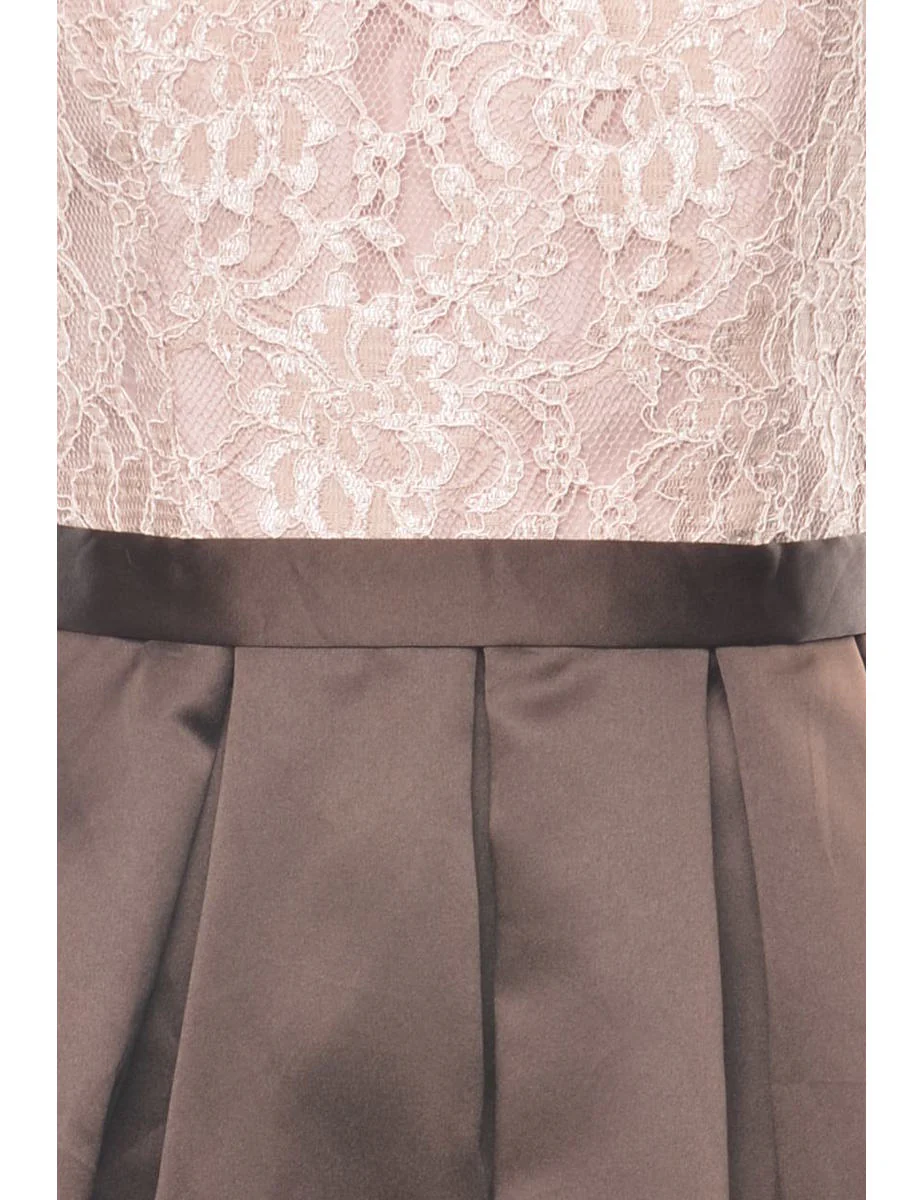 Vintage Floral Lace Skater Dress - S - Image 3