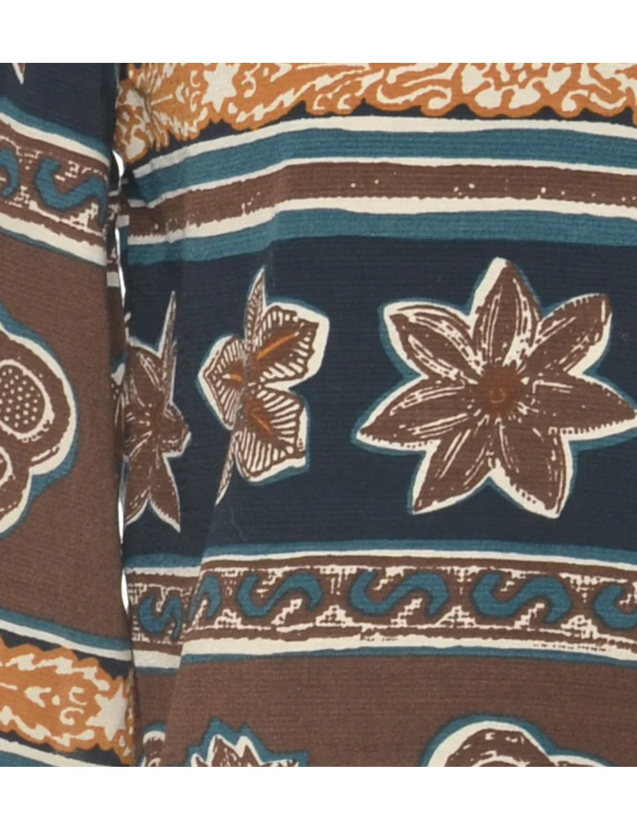 Vintage Floral Pattern Jacket - L - Image 3