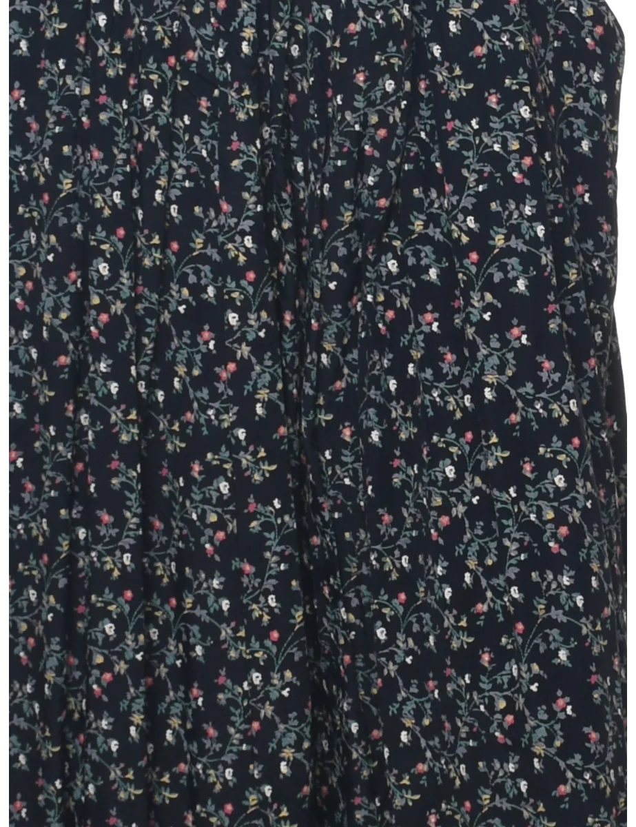 1990s Vintage Floral Pattern Jumpsuit - M - Image 3