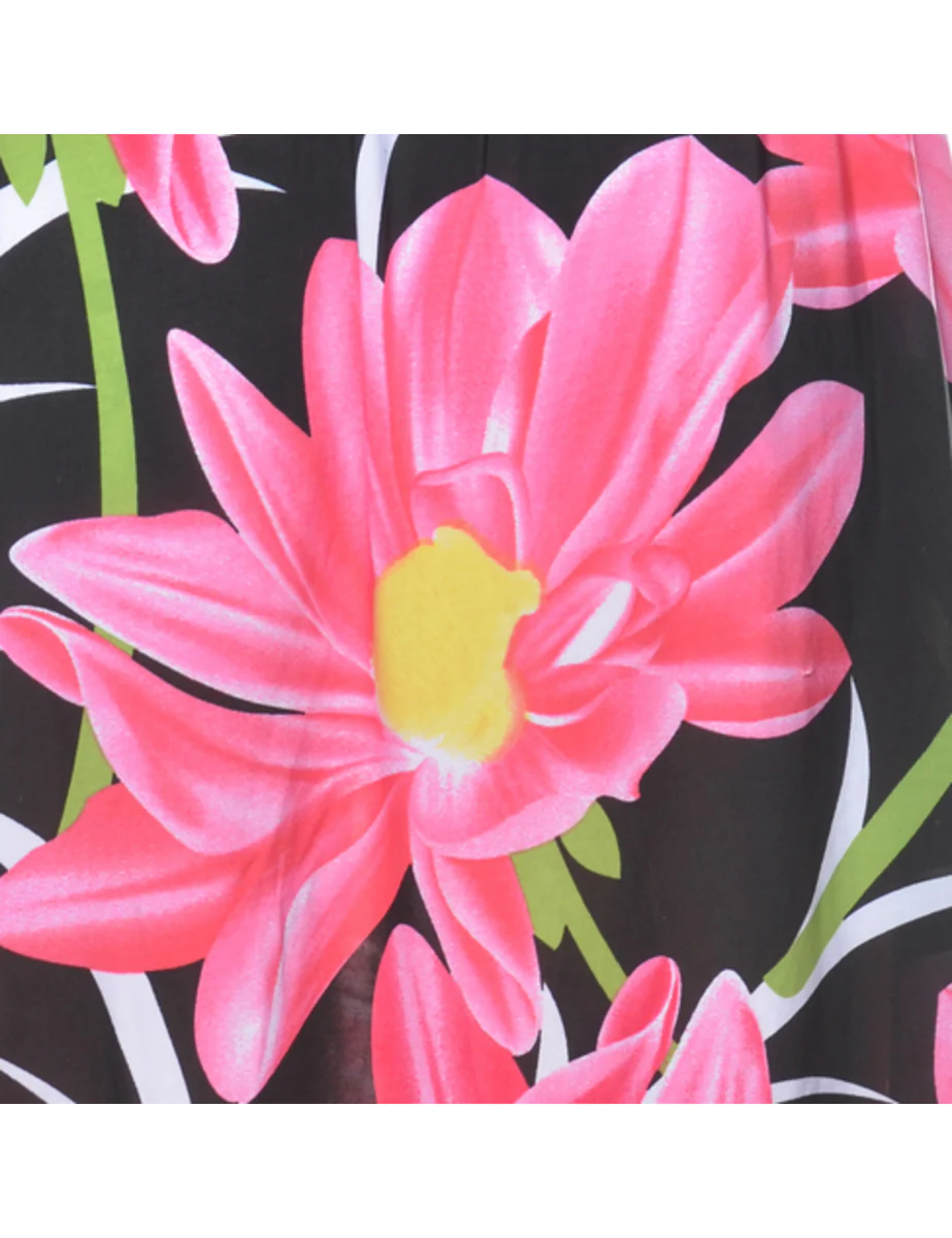 Vintage Floral Pattern Skirt - M - Image 3