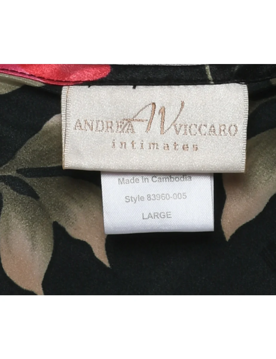 Vintage Floral Print Camisole - L - Image 4