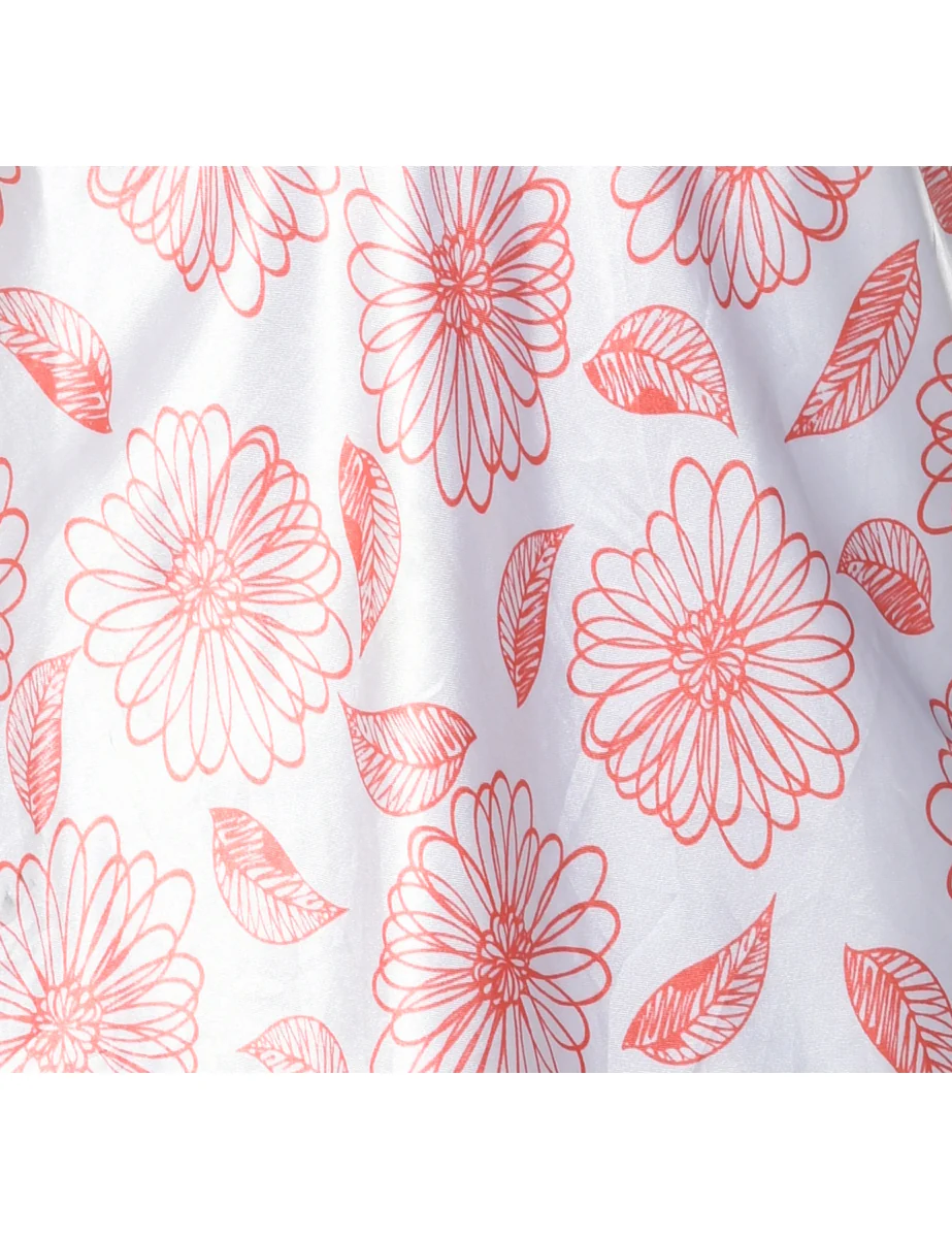 Vintage Floral Print Slip - S - Image 3