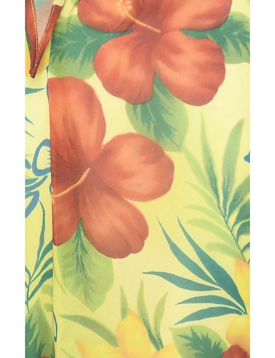 Vintage Floral Print Trousers - W34 L24 - Image 3