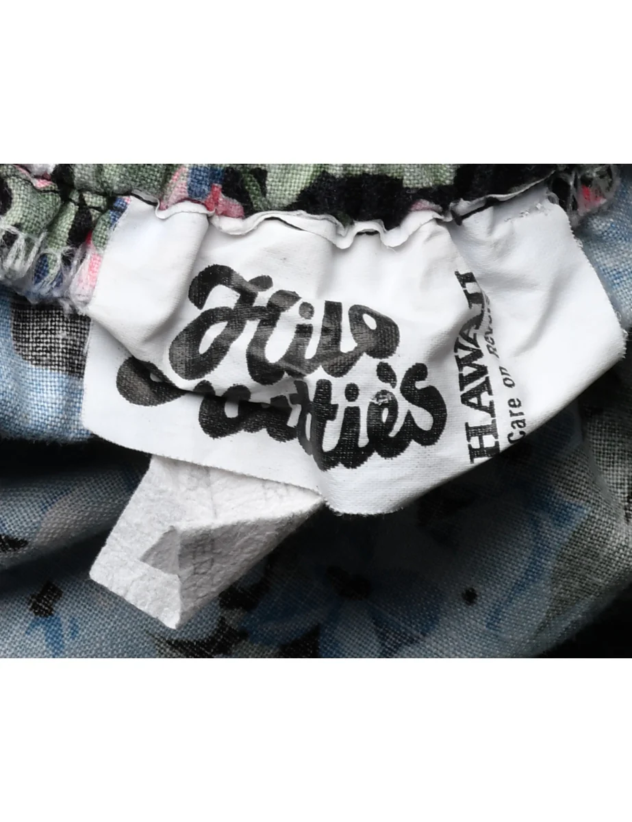 Vintage Floral Print Tulip Skirt - S - Image 4