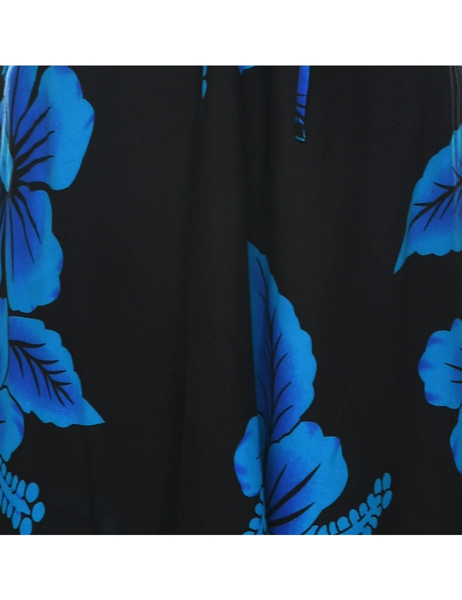 Floral Print Vintage Strapless Dress - XS - Image 3