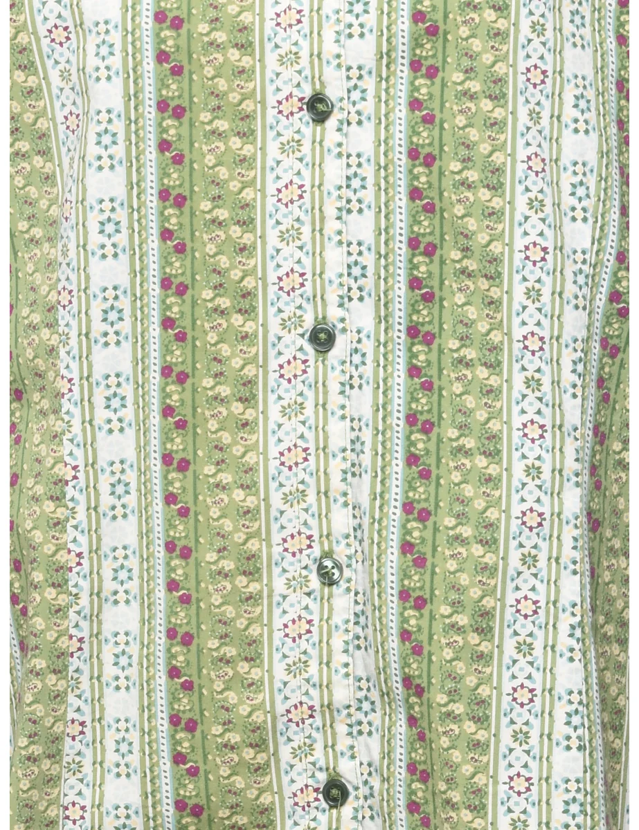 Vintage Floral Shirt - L - Image 3