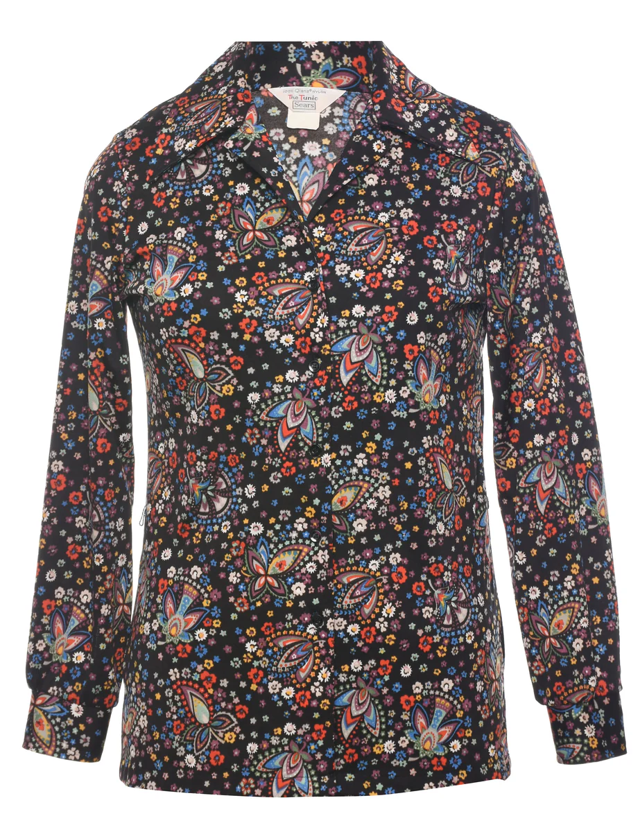 Vintage Floral Shirt - M