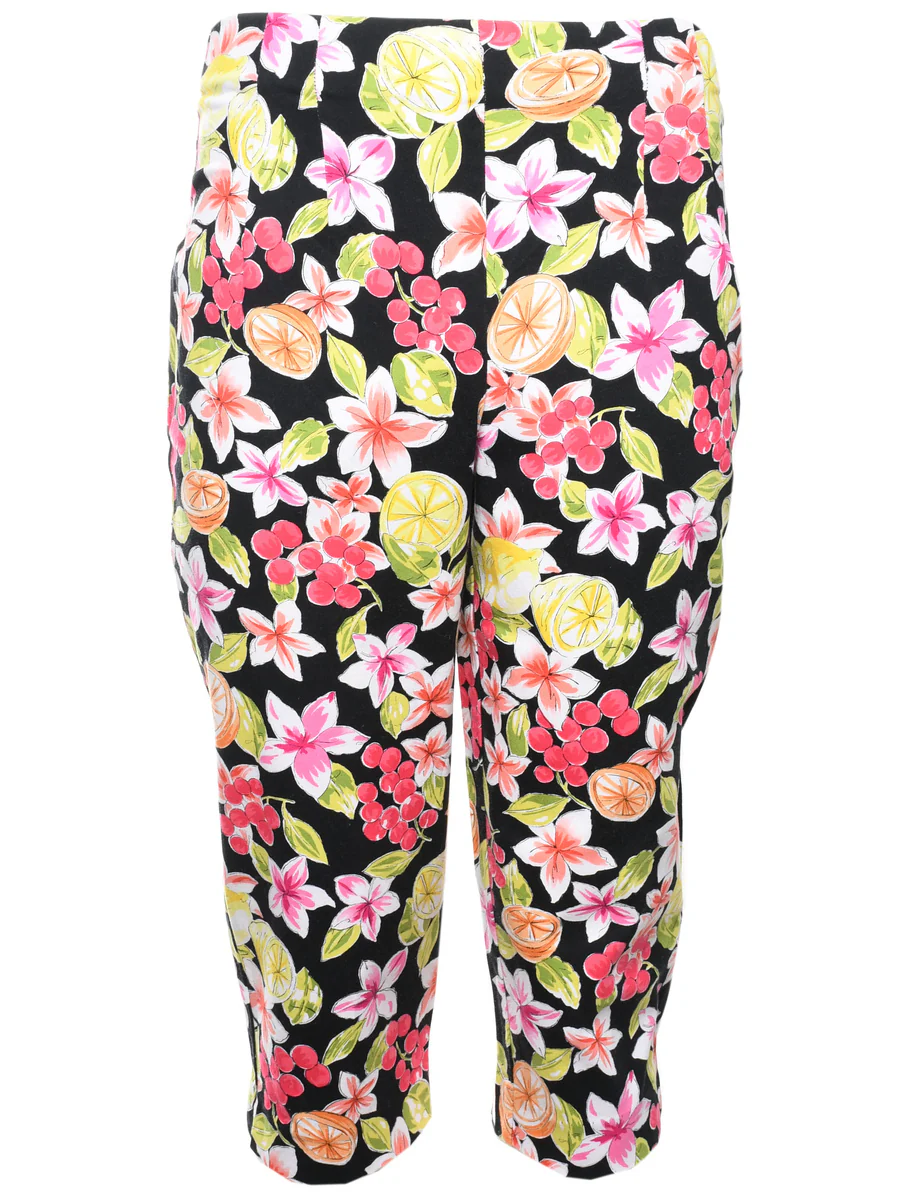 Vintage Floral Trousers - W28 L19